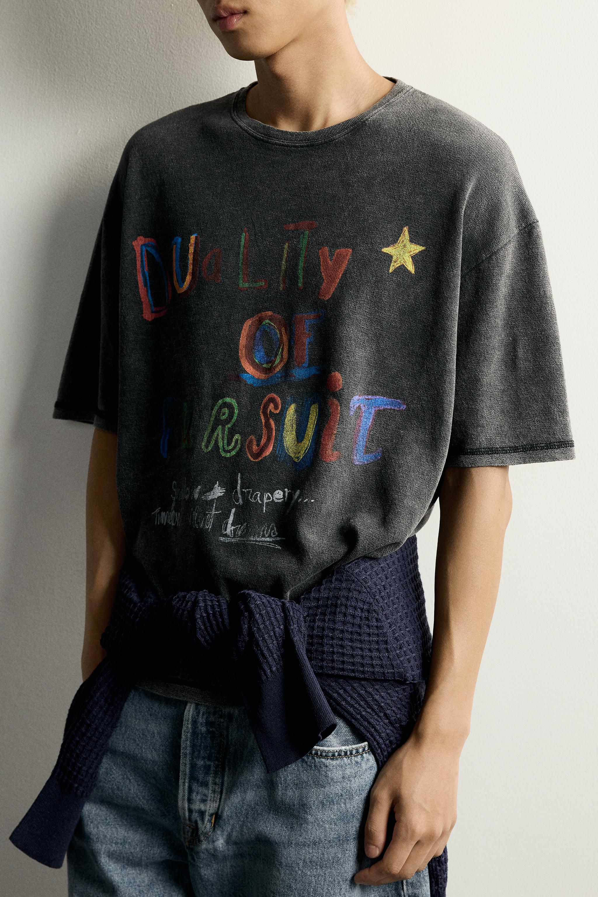T-SHIRT EN MAILLE IMPRIMÉ LAV